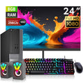 Calculator Dell Optiplex 3010 SFF + Monitor 24" FHD + Boxe RGB (Renovat)