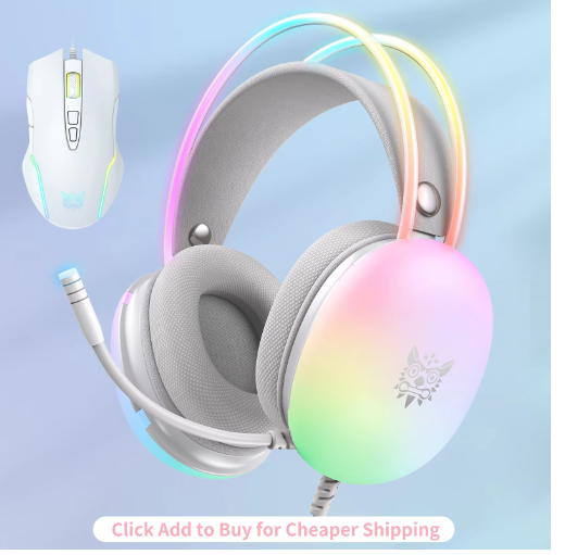 Căști Gaming RGB cu Microfon Integrat
