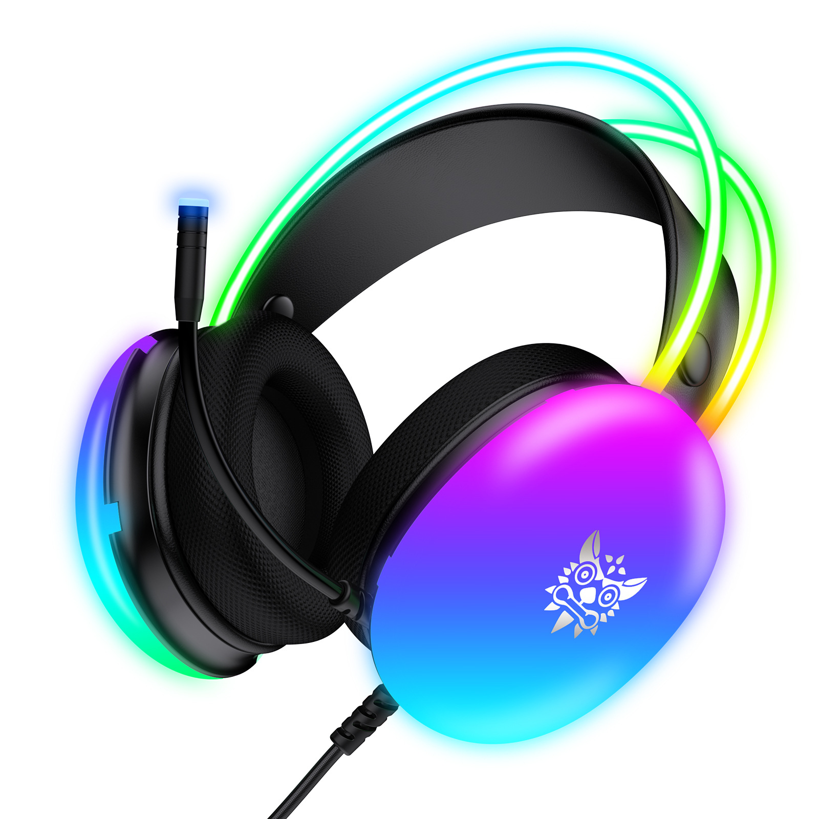 Căști Gaming RGB cu Microfon Integrat